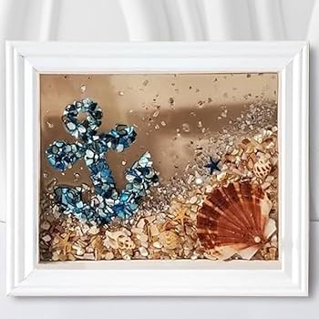 ＊シーグラスアート BOX＊ Amazon | シーグラスアートキット、17cm×17cm シーグラスアート